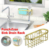 Darrahopens Home & Garden > Storage > Storage Boxes Punch Free Kitchen Sponge Brush Drain Rack Utensil Holder Suction Sink Storage