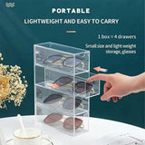 Darrahopens Home & Garden > Storage > Storage Boxes Stackable Acrylic Glasses Sunglasses Display Box Four Layer Drawer Storage