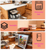 Darrahopens Home & Garden > Storage > Storage Boxes Stainless Steel Snack Box Container with Ice Pack & Lunch Bag for Man & Women - Bento Lunch Box Kit for School,office,Work,Travel,Camping, Reusable Lunch Meal Prep Containers Compartment Leak-Proof