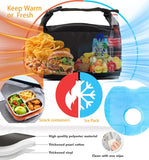 Darrahopens Home & Garden > Storage > Storage Boxes Stainless Steel Snack Box Container with Ice Pack & Lunch Bag for Man & Women - Bento Lunch Box Kit for School,office,Work,Travel,Camping, Reusable Lunch Meal Prep Containers Compartment Leak-Proof