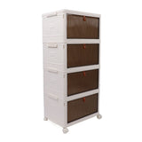 Darrahopens Home & Garden > Storage > Storage Boxes Storage Bins with Lid Stackable Plastic Box Organizer House Organizing Container for Living Room Bedroom 4 Layer In Australia - Darrahopens