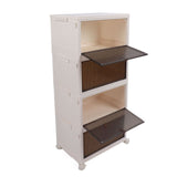 Darrahopens Home & Garden > Storage > Storage Boxes Storage Bins with Lid Stackable Plastic Box Organizer House Organizing Container for Living Room Bedroom 4 Layer In Australia - Darrahopens