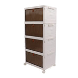 Darrahopens Home & Garden > Storage > Storage Boxes Storage Bins with Lid Stackable Plastic Box Organizer House Organizing Container for Living Room Bedroom 4 Layer In Australia - Darrahopens
