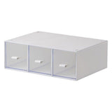 Darrahopens Home & Garden > Storage > Storage Boxes Storage Box 3Drawers DIY Desktop Plastic Transparent Coffee Sugar Jewelry Box