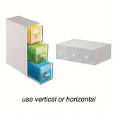 Darrahopens Home & Garden > Storage > Storage Boxes Storage Box 3Drawers DIY Desktop Plastic Transparent Coffee Sugar Jewelry Box