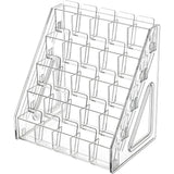 Darrahopens Home & Garden > Storage > Storage Boxes Trading Card Display Stand, 5-Tier Clear Plastic Graded Card Display, Vertical Graded Shelf for Sports, Baseball, Basketball & Gaming Cards In Australia - Darrahopens