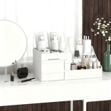 Darrahopens Home & Garden > Storage > Storage Boxes White Multi-Compartment Large-Capacity Desktop Storage Box Keeps vanity tables and desks neat and organized—lipsticks, masks, makeup brushes all stored in one box. Easy access, seamlessly fits into various settings.