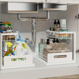 Darrahopens Home & Garden > Storage > Storage Boxes White Not Designed for Design, But Designed for Life: Heavy-Duty Metal Frame Holds 50 lbs, Honeycomb Grid Prevents Water Accumulation, Non-Slip Upgraded Suction Cups for Stable Multi-Scenario Storage