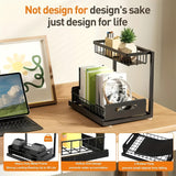 Darrahopens Home & Garden > Storage > Storage Boxes White Not Designed for Design, But Designed for Life: Heavy-Duty Metal Frame Holds 50 lbs, Honeycomb Grid Prevents Water Accumulation, Non-Slip Upgraded Suction Cups for Stable Multi-Scenario Storage