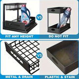 Darrahopens Home & Garden > Storage > Storage Boxes White Not Designed for Design, But Designed for Life: Heavy-Duty Metal Frame Holds 50 lbs, Honeycomb Grid Prevents Water Accumulation, Non-Slip Upgraded Suction Cups for Stable Multi-Scenario Storage