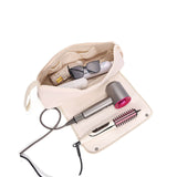 Darrahopens Home & Garden > Storage > Storage Boxes White Premium Insulated Roll-Up Travel Case for Hair Styling Tools & Blow Dryers with Muti-Pockets (18x5.5x5 Inch)