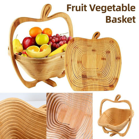 Darrahopens Home & Garden > Storage > Storage Boxes Wooden Fruit and Vegetable Storage Basket for Kitchen Organizing Home Storage