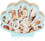 Darrahopens Home & Garden > Storage > Storage Boxes Wooden Seashell Display Box, Blue Coastal Storage and Decorative Organiser for Shell Collections, Home Decor, Bedrooms and Gift Giving In Australia - Darrahopens