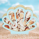 Darrahopens Home & Garden > Storage > Storage Boxes Wooden Seashell Display Box, Blue Coastal Storage and Decorative Organiser for Shell Collections, Home Decor, Bedrooms and Gift Giving In Australia - Darrahopens