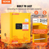 Darrahopens Home & Garden > Storage > Storage Cabinets & Lockers 12 Gallon Safety Cabinet for Flammable Liquids Single door and Manual Close Yellow Hazardous Storage
