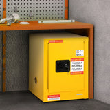 Darrahopens Home & Garden > Storage > Storage Cabinets & Lockers 12 Gallon Safety Cabinet for Flammable Liquids Single door and Manual Close Yellow Hazardous Storage
