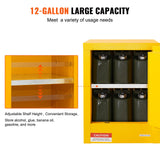 Darrahopens Home & Garden > Storage > Storage Cabinets & Lockers 12 Gallon Safety Cabinet for Flammable Liquids Single door and Manual Close Yellow Hazardous Storage