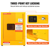 Darrahopens Home & Garden > Storage > Storage Cabinets & Lockers 12 Gallon Safety Cabinet for Flammable Liquids Single door and Manual Close Yellow Hazardous Storage