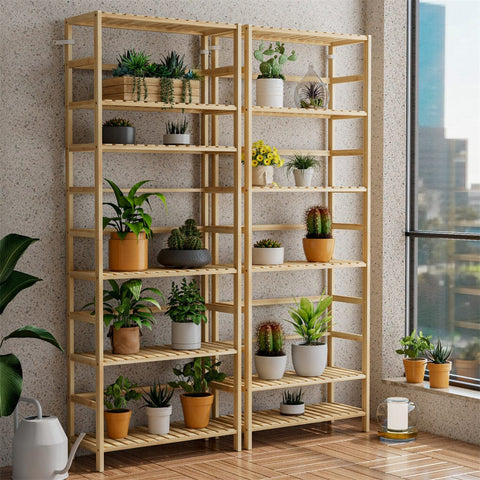 Darrahopens Home & Garden > Storage > Storage Cabinets & Lockers Fin Super Large Wooden Storage Unit 6 Adjustable Shelves Home Kitchen Organization