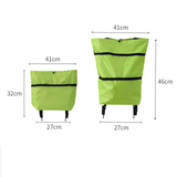 Darrahopens Home & Garden > Storage > Storage Cabinets & Lockers Foldable Shopping Trolley, Wheeled Grocery Cart, Portable Large-Capacity Oxford Cloth Shopping Cart, Home Delivery Cart - Black