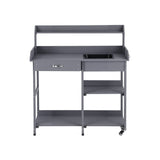 Darrahopens Home & Garden > Storage > Storage Cabinets & Lockers Gardeon Outdoor Potting Bench Table Storage Cabinet Potters Garden Workstation Grey