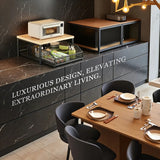 Darrahopens Home & Garden > Storage > Storage Cabinets & Lockers Modern Kitchen Microwave Shelf with Drawer: Sturdy and solid structure, designed to save counter space for storing appliances, utensils, dishes, and household items. Minimalist design suitable for 1000+ scenarios, chosen by 1000 households, WHITE