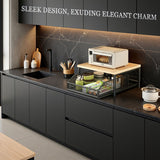 Darrahopens Home & Garden > Storage > Storage Cabinets & Lockers Modern Kitchen Microwave Shelf with Drawer: Sturdy and solid structure, designed to save counter space for storing appliances, utensils, dishes, and household items. Minimalist design suitable for 1000+ scenarios, chosen by 1000 households, WHITE