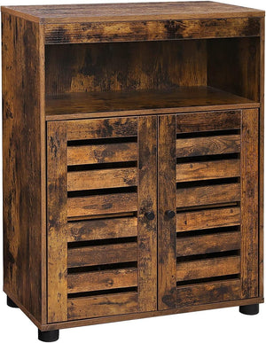 Darrahopens Home & Garden > Storage VASAGLE Storage Cabinet with Shelves and Louvered Door BBK44BXV1