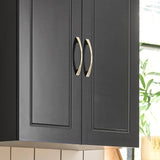 Darrahopens Home & Garden > Storage Wall Storage Cabinet Double Doors, Black