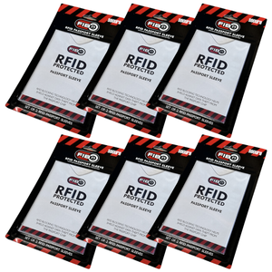 Darrahopens Home & Garden > Travel 6x RFID Blocking Sleeve Secure Passport ID Protector Anti Thief Scan - White