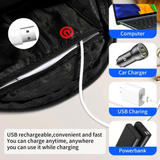 Darrahopens Home & Garden > Travel > Backpacks 15L Backpack with USB Charging & Smart LED Turn Signals, Waterproof Cycling Commuter Daypack, Lightweight Nylon, Safety Reflective(black)