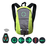 Darrahopens Home & Garden > Travel > Backpacks 15L Backpack with USB Charging & Smart LED Turn Signals, Waterproof Cycling Commuter Daypack, Lightweight Nylon, Safety Reflective(black)