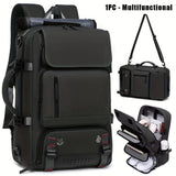 Darrahopens Home & Garden > Travel > Backpacks 18.1-inch Easy-Travel Bag (46×30×16 cm): Four carrying modes in one bag, with independent shoe compartment and freely switchable hidden shoulder straps.(BLACK)