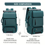 Darrahopens Home & Garden > Travel > Backpacks 18.1-inch Easy-Travel Bag (46×30×16 cm): Four carrying modes in one bag, with independent shoe compartment and freely switchable hidden shoulder straps.(light gray）