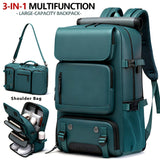 Darrahopens Home & Garden > Travel > Backpacks 18.1-inch Easy-Travel Bag (46×30×16 cm): Four carrying modes in one bag, with independent shoe compartment and freely switchable hidden shoulder straps.(peacock blue）