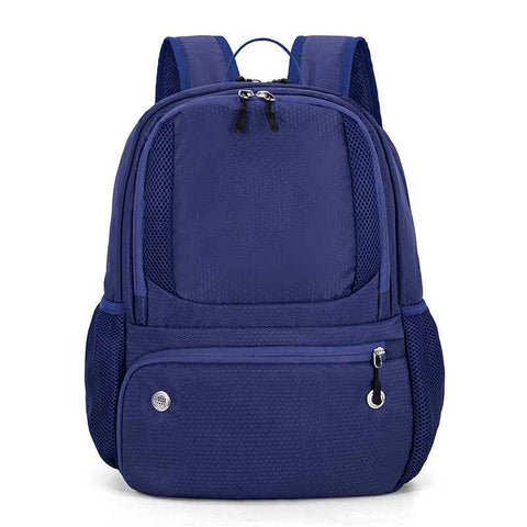 Darrahopens Home & Garden > Travel > Backpacks 24L High-Capacity Dark Blue Basketball Backpack with Shoe Compartment & Dedicated Ball Zone - Waterproof & Durable Oxford Training Bag
