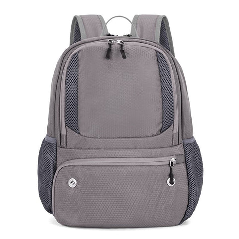 Darrahopens Home & Garden > Travel > Backpacks 24L High-Capacity Grey Basketball Backpack with Shoe Compartment & Dedicated Ball Zone - Waterproof & Durable Oxford Training Bag