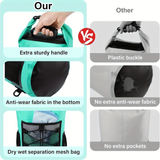 Darrahopens Home & Garden > Travel > Backpacks 25L Large Capacity Waterproof Backpack Double Layer Rainproof Dry Wet Separation Abrasion Resistant Night Reflective for Outdoor Camping Kayaking Surfing Canyoning Daily Commute(GREY)