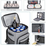 Darrahopens Home & Garden > Travel > Backpacks 30L Camping Insulated Backpack Hot Cold Storage Gray