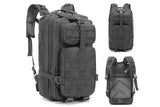 Darrahopens Home & Garden > Travel > Backpacks 30L Military Backpack Tactical Hiking Camping Bag Rucksack for Outdoor Trek Travel -Black