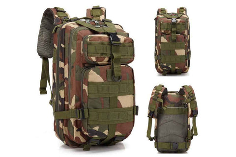 Darrahopens Home & Garden > Travel > Backpacks 30L Military Backpack Tactical Hiking Camping Bag Rucksack for Outdoor Trek Travel -Green
