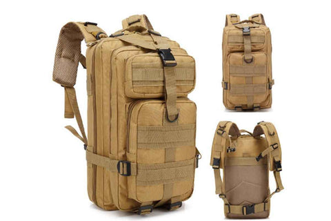 Darrahopens Home & Garden > Travel > Backpacks 30L Military Backpack Tactical Hiking Camping Bag Rucksack for Outdoor Trek Travel -Khaki