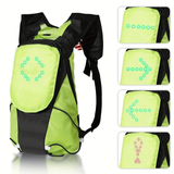 Darrahopens Home & Garden > Travel > Backpacks 5L Backpack with USB Charging & Smart LED Turn Signals, Lightweight Nylon Commuter Cycling Bag, Safety Reflective Design.Kelly