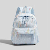 Darrahopens Home & Garden > Travel > Backpacks Backpack – Stylish and practical lightweight backpack – With two zippered compartments and adjustable shoulder strap – Fashionable design for girls, children and adults – Blue