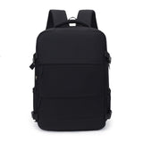Darrahopens Home & Garden > Travel > Backpacks Black 25L Travel Laptop Backpack with Shoe Compartment 180 Degree Opening Carry On Rucksack Fits 14 Inch Laptop Ideal for Business and Weekends