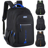 Darrahopens Home & Garden > Travel > Backpacks Black And Orange Large Capacity Business Backpack for Men and Women - Waterproof Laptop School Bag with Breathable Design