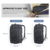 Darrahopens Home & Garden > Travel > Backpacks Black Expandable 17-Inch Laptop Travel Backpack with USB Port - Durable TSA Friendly Carry-on Luggage Bag