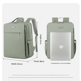 Darrahopens Home & Garden > Travel > Backpacks Black Large Capacity Airbag Backpack Multi-Compartment Laptop Backpack Travel Business Bag
