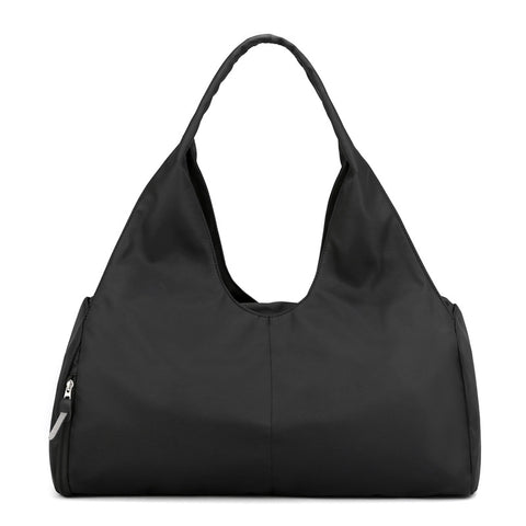 Darrahopens Home & Garden > Travel > Backpacks Black Large Capacity Travel Duffel Bag - Lightweight Sports Gym Bag with Dry Wet Separation for Weekend Getaways and Business Trips