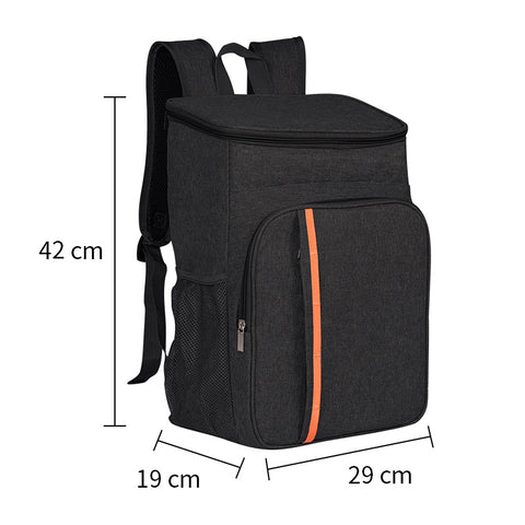 Darrahopens Home & Garden > Travel > Backpacks Black Leakproof Insulated Backpack Cooler - Durable Oxford Cloth, for Travel & Picnics